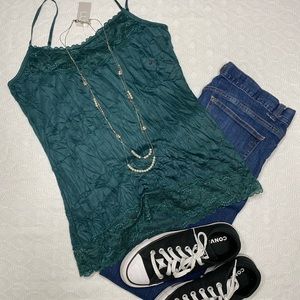 Maurices Crinkled Laced Cami
